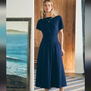 Elegant Navy Blue Coast To Coast Midi Dress Size Small Nwt